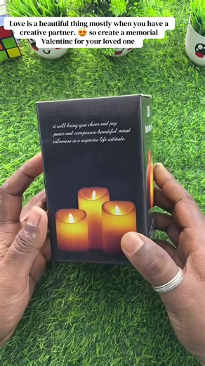 Artificial candles 3pcs at 55k ugx 💫😍