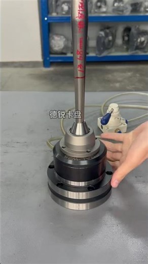 collet chuck with internal support and external clamping for lathes and grinding machines #shorts