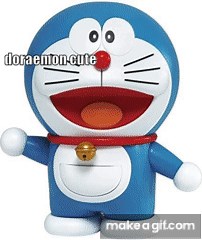 gif cute doraemon on Make a GIF