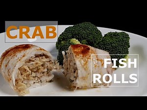 CRAB Stuffed SEA BASS | FISH Fillet Rolls