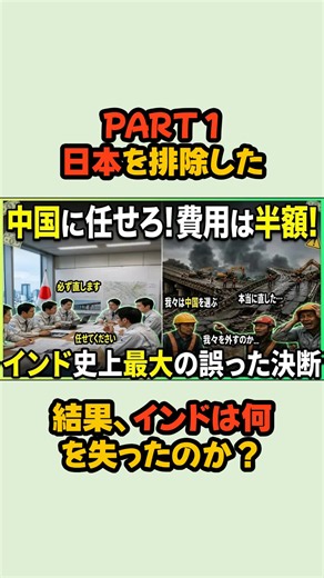 日本を排除した結果、インドは何を失ったのか？P1 #日本 #インド #海外の反応 #日本技術 #建設 #社会問題 #ニュース