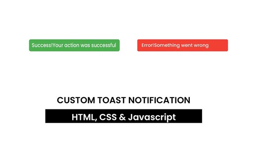 JS - 🍞️👋 个性化通知！ 🚀 自定义 Toast 通知 📚 | HTML | CSS | JavaScript 💻