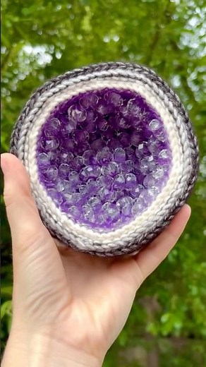 Crochet a Geode. Pattern from Crafty Intentions #crochet #amigurumi #handmade