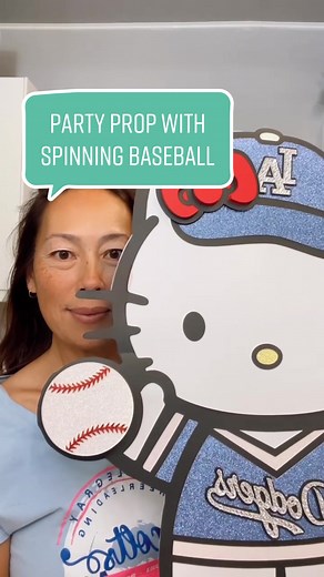 Hello Kitty Dodgers Party Decorations and Cricut Projects