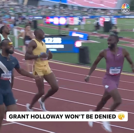 510K views · 5K reactions | First race with three runners under 13 seconds 勞 Grant Holloway, Freddie Crittenden and Daniel Roberts are going to Paris! : NBC & Peacock TV #MTUSA | #TrackFieldTrials24 | Team USA | Facebook