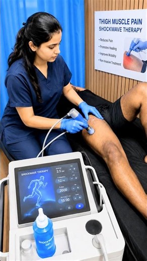 Quadriceps Pain Relief with Shockwave Therapy | Fast Recovery & Muscle Pain Treatment #painrelief