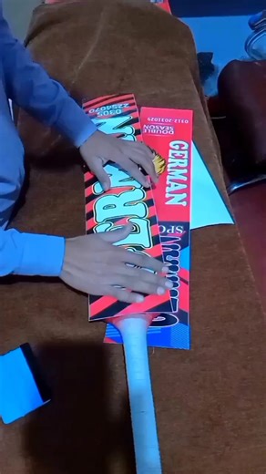 How to sublimation sticker applied the bat. #Saifsports #reels2023 #cricketlovers #viral #rapering #lovecricket | Saif Sports