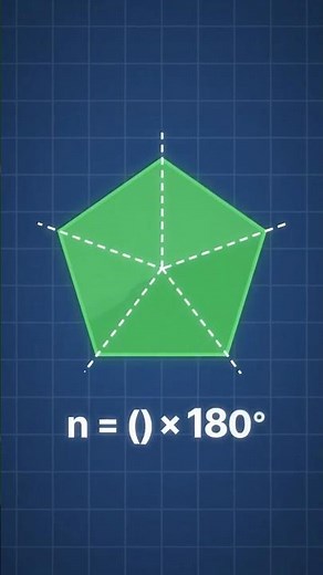 Sum of interior angles of a polygon | General Formula #mathematics #geometry #maths #polygon