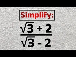DON'T Use A Calculator! | Can You Simplify This Radical Expression? | Rationalisation - SAT Math