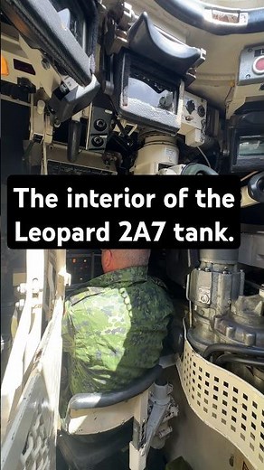 The interior of the Leopard 2A7 tank. #tank #leopard #ukraine #army #ukrainewar #war #russia #navy