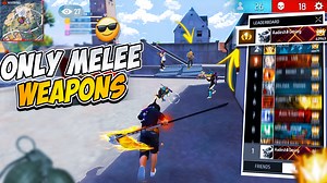 99 Level No: 1 Grandmaster - Only Melee Weapon Challenge - Free Fire | Aadesh Gaming