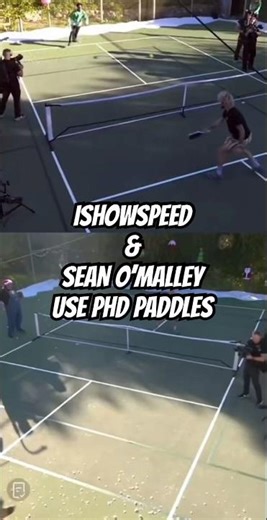 ISHOWSPEED & SEAN O’MALLEY USE PROFESSOR PHD PADDLES! #pickleball #pickleballvideos
