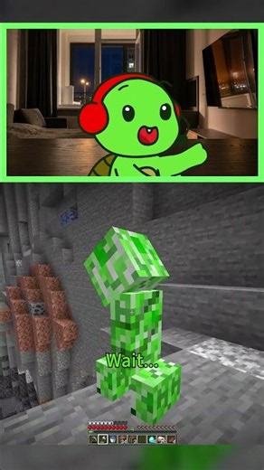 Mikey Found a Broken Creeper 🤨 - MAIZEN Minecraft Animation #shorts