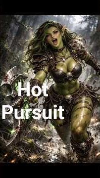 Female Orc Chasing Down Wild Electro-Bear