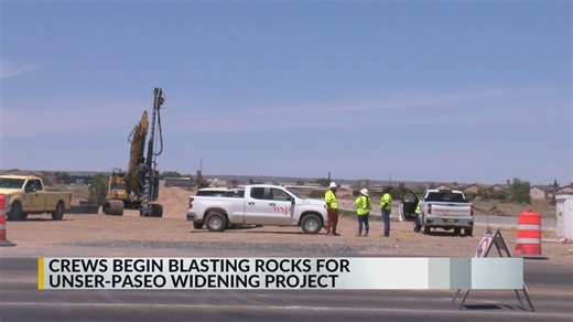 Rock blasting begins as Paseo and Unser project enters next phase of construction