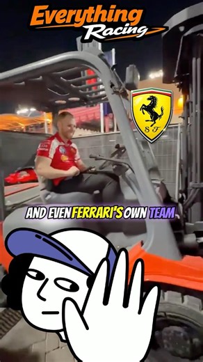 Ferrari Team Member Reacts as These Girls Mock the SF25! #ferrarif1 #f1shorts #f1