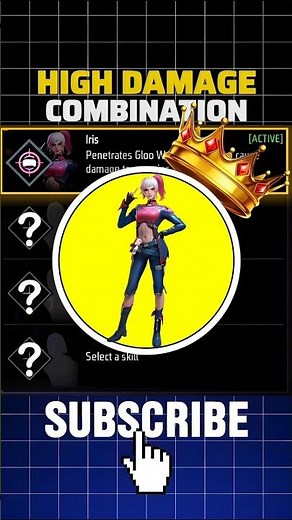 High damage character combination in free fire | Best Character Skill Combination | Cs Rank Br Rank