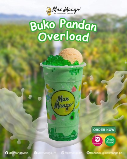 The creamy combo you’ll never get over! 😋 Buko Pandan by Max Mango — sweet, smooth, and super sulit! Order now and taste the tropics! 🌴 #MaxMangoPH #BukoPandanLovers #PinoyDesserts #DessertCravings #SarapToTheMax #OrderNow | Max Mango - Main