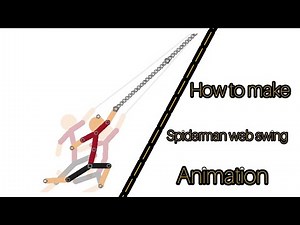 how to make a Spiderman web swing animation stick nodes