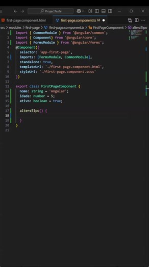 Importância da Tipagem de Variáveis no Angular
