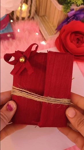 I Made a Mini Journal in 30 Seconds! 🤫 Perfect for Gifts! #diy #handmade #shorts #bestoutofwaste