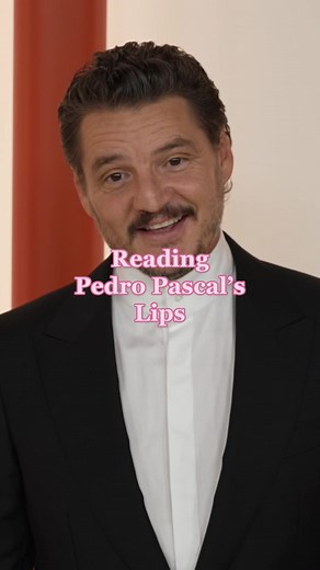 Please help us read these lips 👄 #PedroPascal #Oscars #AcademyAwards #LastOfUs #lipreading