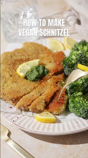 How To Make The Best Vegan Schnitzel #vegan #veganschnitzel #veganmeat #seitan