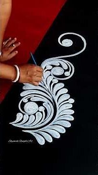 নতুনরা খুব সহজেই এঁকে নাও দরজার সামনের আলপনা #alpona #alponadesignsimple #alponadesign #shorts