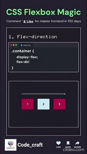 CSS Flexbox Magic ✨ Master Flexbox in 100 Days! 💻🔥