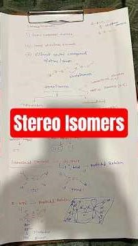 Organic chemistry #Stereo isomers