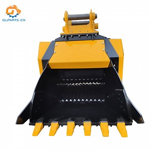 [Hot Item] Concrete Rock Crusher Excavator Crusher Bucket Excavator Attachment for Fine Screening