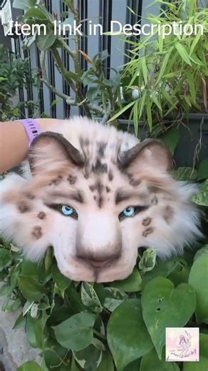 Therian Mask/Leopard Mask (Sand Leopard) #animalmask #therian #quadrobics