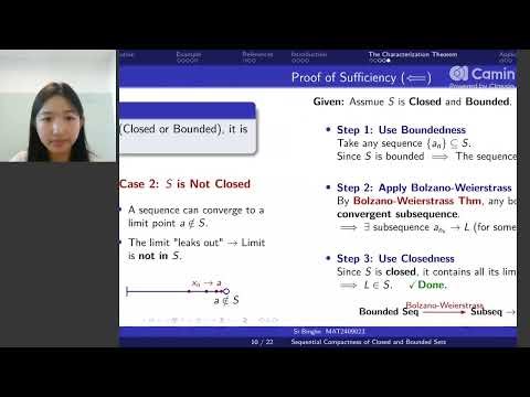 Sequential Compactness of Closed and Bounded Sets