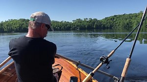 If you're seeking tranquility, not action, row-trolling muskie fishing is for you