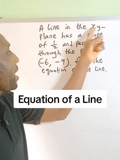 Equation of a Line Through a Given Point Explained