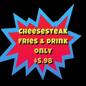 Come to The Break Arcade. The Break Steak Special $5.98! 1/4 pound steak sandwich, choice of onions, peppers, BBQ sauce side of fries and a 16OZ soft drink. $5.98 | The Break - Arcade