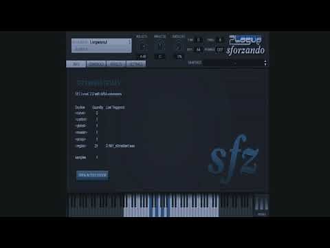 FREE VST SFORZANDO SOUND DEMO=SOUNDFONT PLAYER