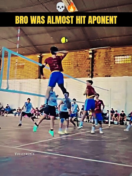 Bro was almost Hit apponent 💀🔥 [Like & Subscribe] #haikyuu #volleyball #sports #edit