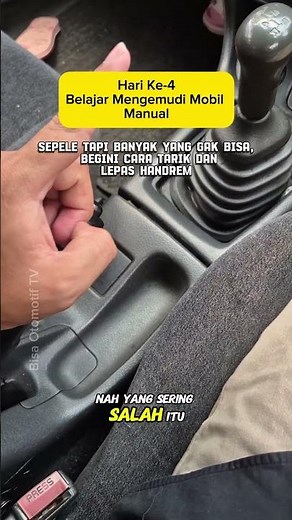 There are still many who can't do it, here's how to pull and release the handbrake #handbrake #au...