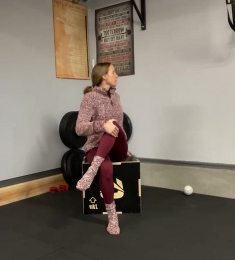 Seated Leg Crossover Stretch