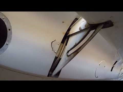 Cessna 172 flap track support/skin damage (Preflight FAIL)