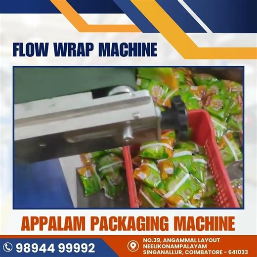 Perfect Apalam packaging made easy!High-speed flow wrap machine ensures freshness, hygiene by excel