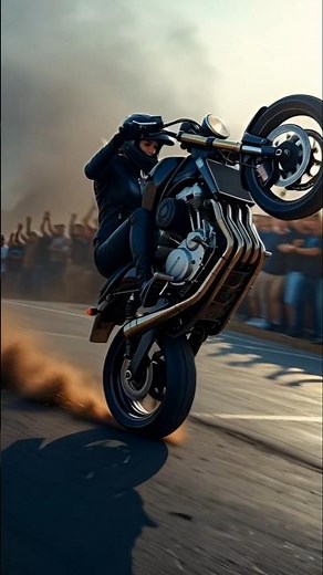 Fearless Girl Biker Takes an INSANE Motorcycle Jump 🏍️🔥