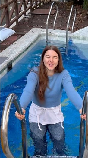 outdoor swimming pool. Autumn #swiming