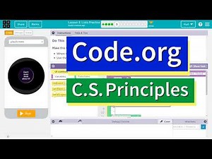Code.org Lesson 3.4 Lists Practice | Tutorial with Answers | Unit 5 C.S. Principles 2022