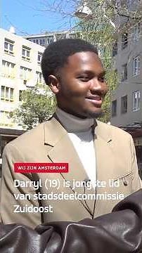 Darryl (19) jongste lid van stadsdeelcommissie Zuidoost