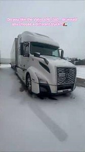 POV Truck Driving USA | Volvo VNL 760 Cold Start in Winter ❄️ #shorts