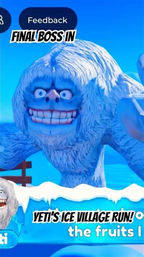 Roblox - YETI'S ICE VILLAGE RUN! - JUMPSCARE