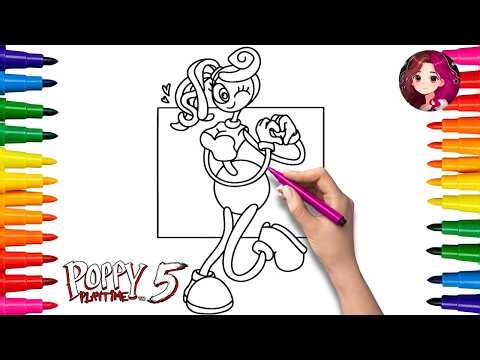 🌈 How to paint 💗 Mommy Long Legs Poppy Playtime Chapter 5 | Coloring Pages