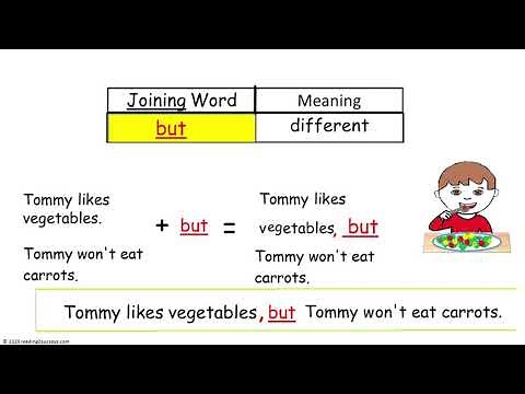 Teaching Kids to Make Compound Sentences Using Joining Words (and, but & or) known as #conjunctions.